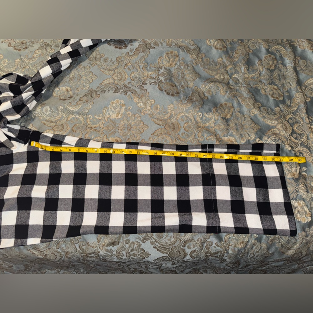 World Market -100% Cotton Flannel- Buffalo Plaid Reversible Roll Up Lounge Pants - Picture 12 of 13